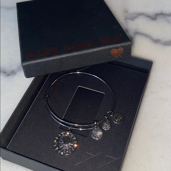 Alex and Ani Cosmic Balance Charm Bangle - Picture 6 of 6